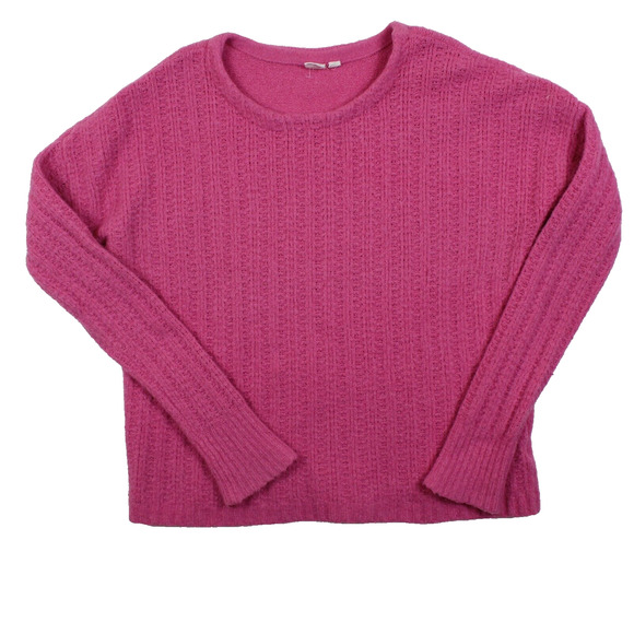 GAP Soft Alpaca Blend Knit Sweater Womens Medium Pink Cozy Y2K Classic - Picture 1 of 6